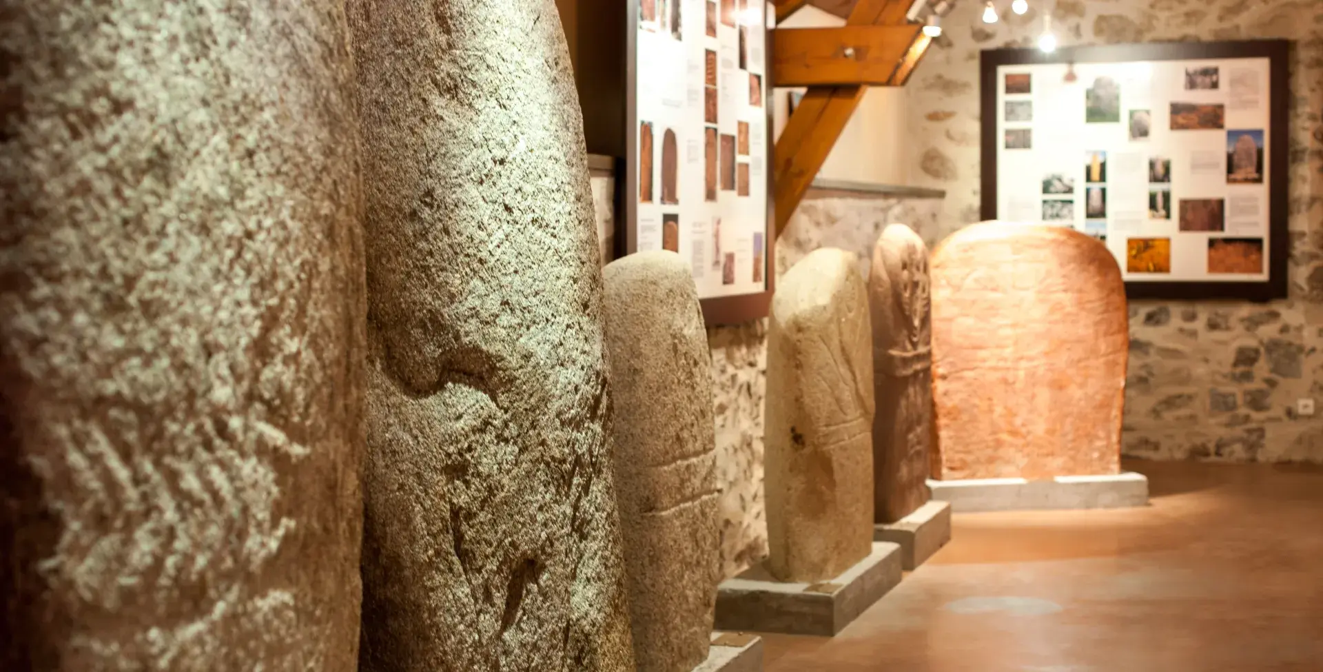 Intérieur du musée des megalithes