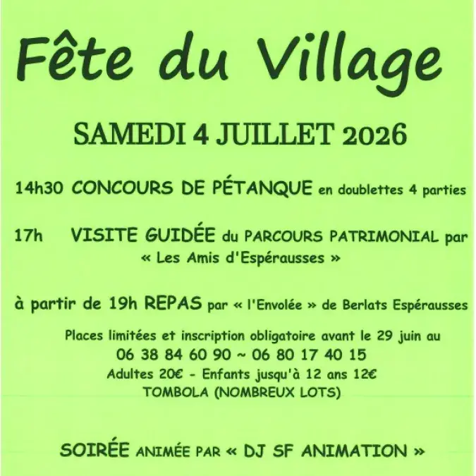 Fête du village_Espérausses