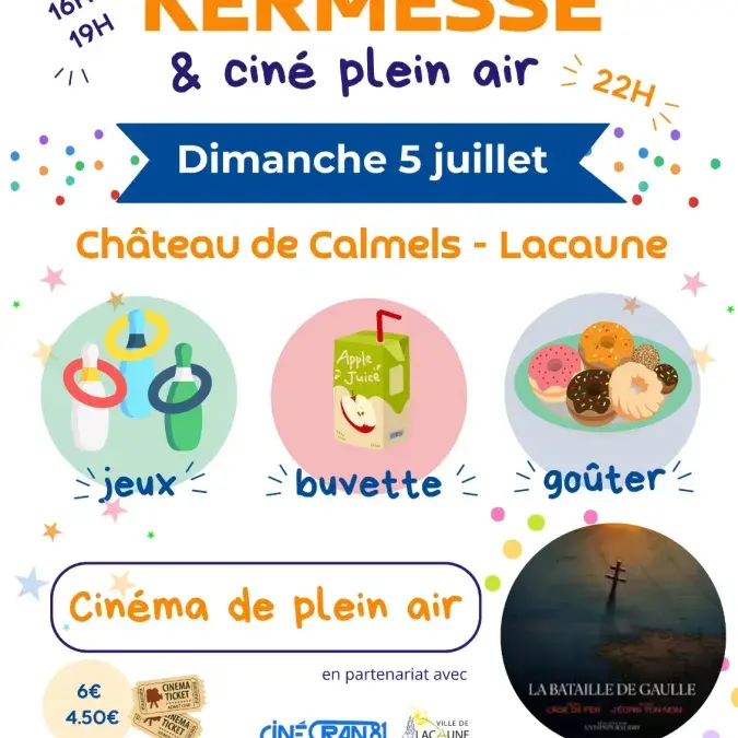Kermesse et cinéma en plein air