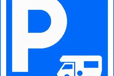 Parking camping car