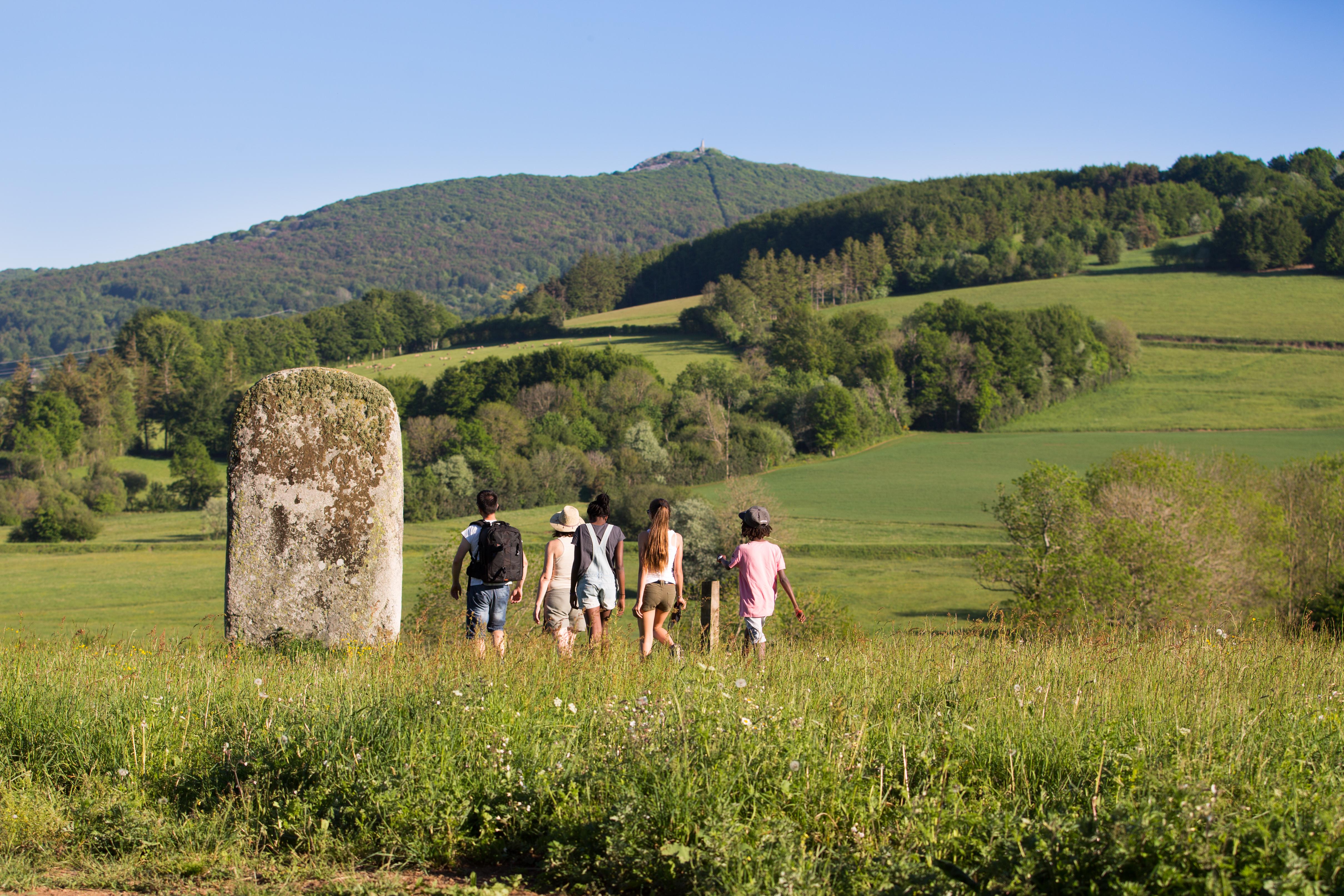 Famille qui se balade